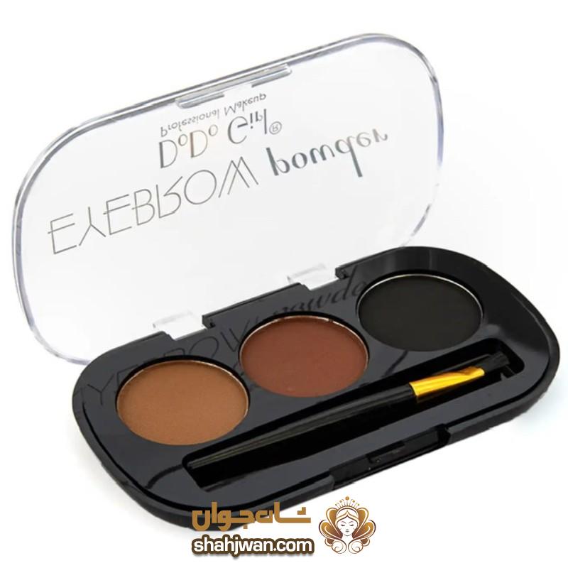 شاه جوان 97پالت سایه ابرو سه رنگ دودو گرل Dodo Girl Eyebrow پالت سایه ابرو سه رنگ دودو گرل Dodo Girl Eyebrow